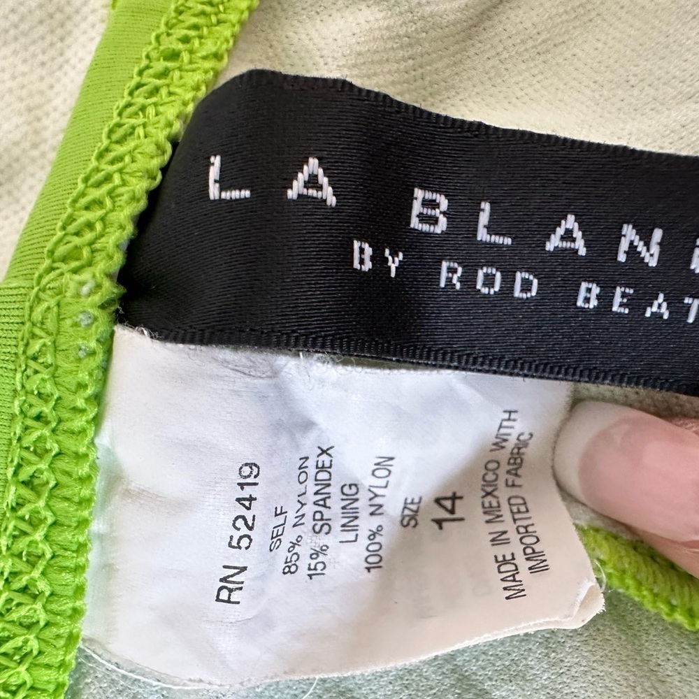 La Blanca lime green bikini bottoms ONLY - Picture 2 of 4
